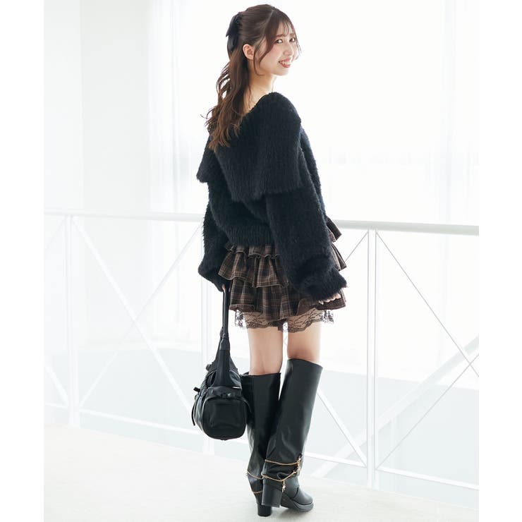 キラフワビッグカラーハートカーデ | MAJESTIC LEGON  | 詳細画像24 