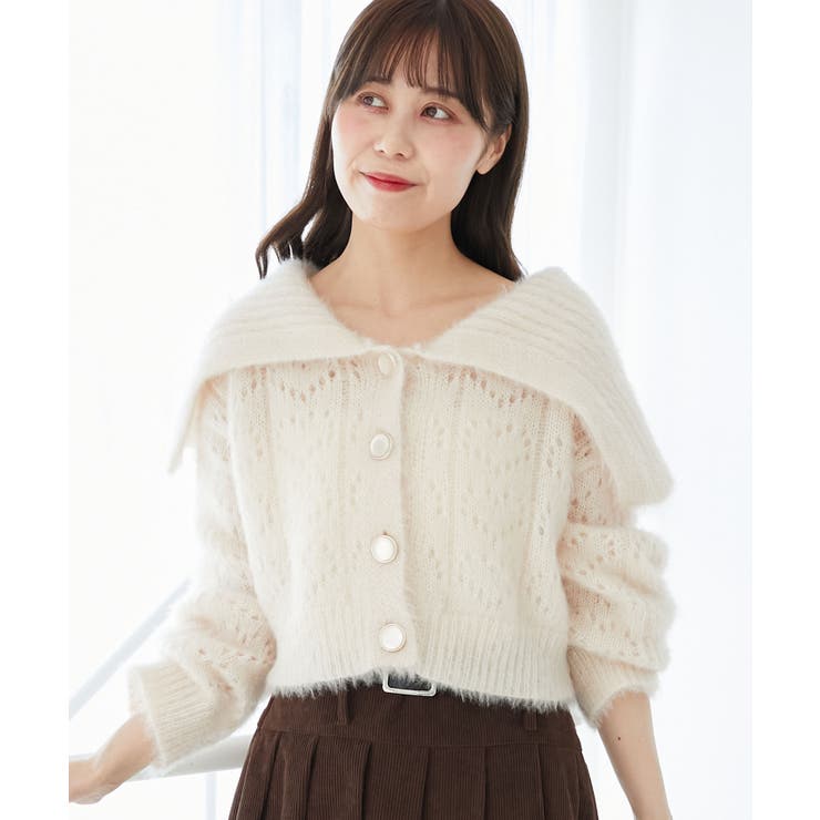 キラフワビッグカラーハートカーデ | MAJESTIC LEGON  | 詳細画像5 