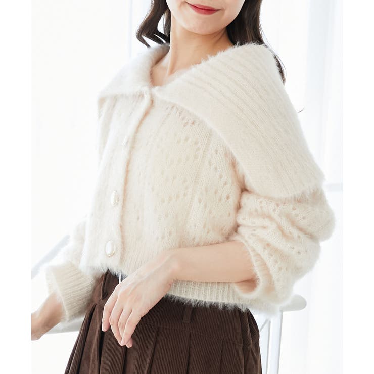 キラフワビッグカラーハートカーデ | MAJESTIC LEGON  | 詳細画像6 