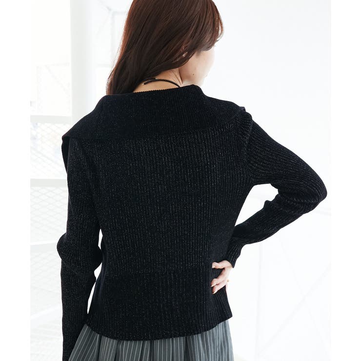 キラキラモールダブルジップニット | MAJESTIC LEGON  | 詳細画像7 