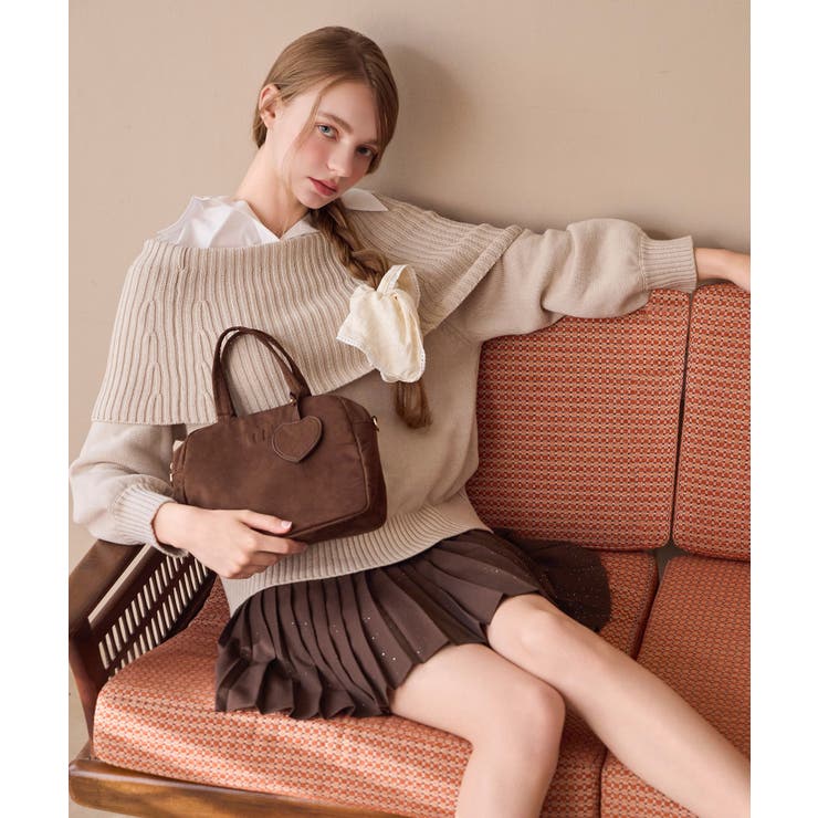 シャツドッキングミディ丈ニット | MAJESTIC LEGON  | 詳細画像10 