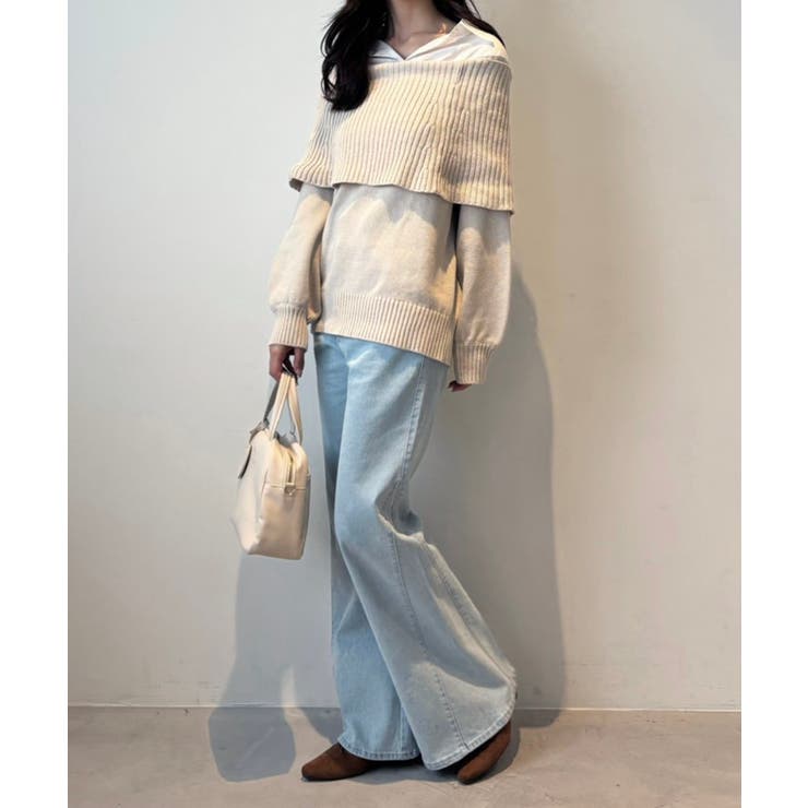 シャツドッキングミディ丈ニット | MAJESTIC LEGON  | 詳細画像13 