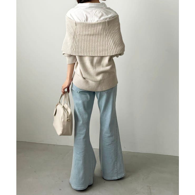 シャツドッキングミディ丈ニット | MAJESTIC LEGON  | 詳細画像14 