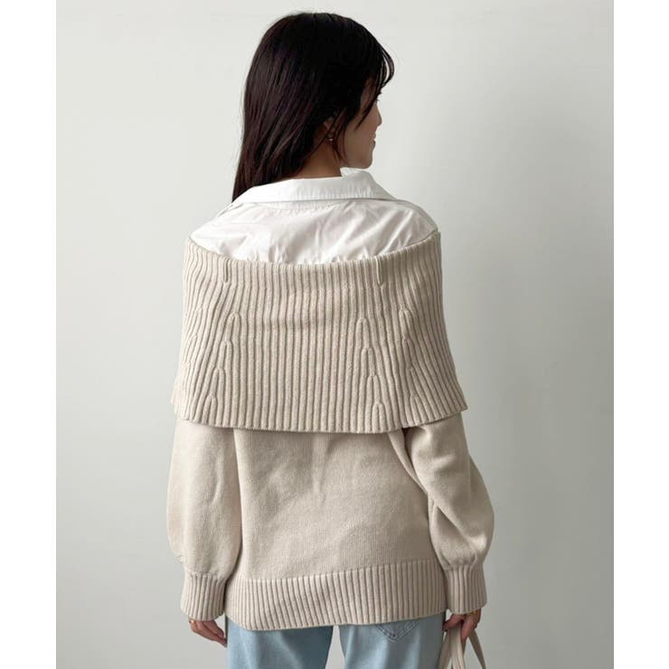 シャツドッキングミディ丈ニット | MAJESTIC LEGON  | 詳細画像17 