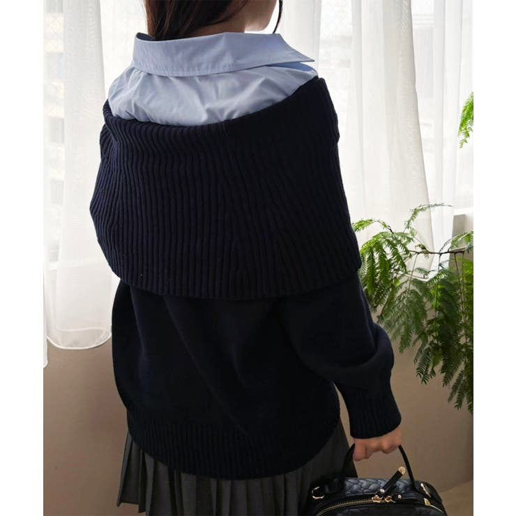 シャツドッキングミディ丈ニット | MAJESTIC LEGON  | 詳細画像37 