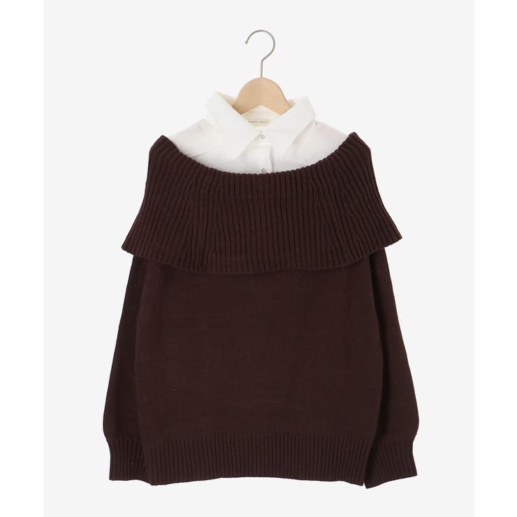 シャツドッキングミディ丈ニット | MAJESTIC LEGON  | 詳細画像40 