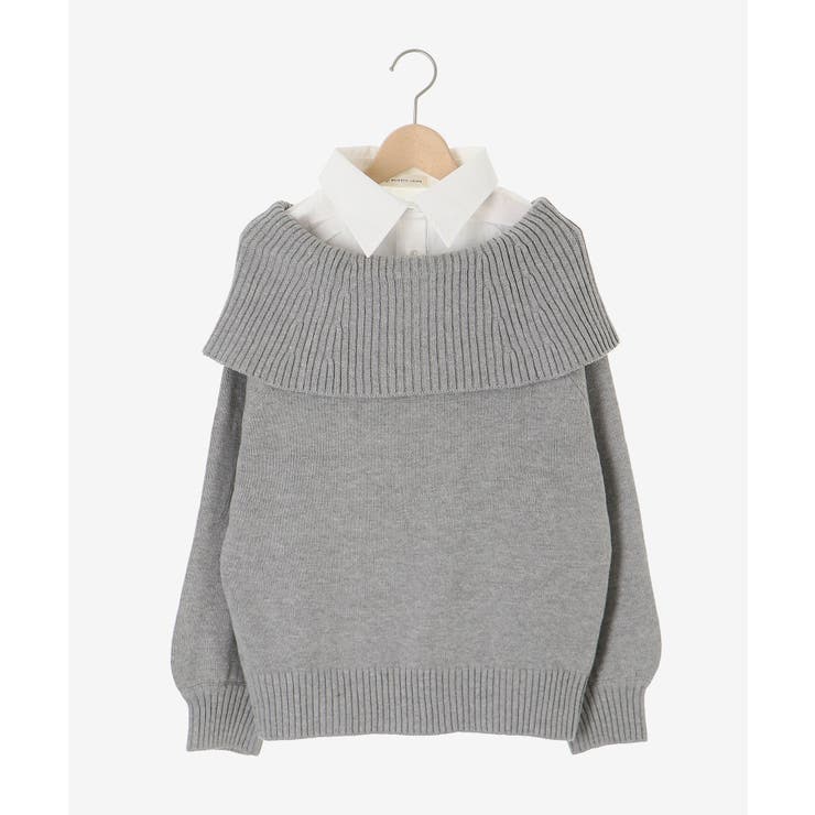 シャツドッキングミディ丈ニット | MAJESTIC LEGON  | 詳細画像42 