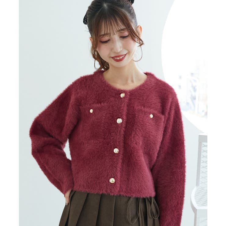 ∞ポケット付きフェザークルーカーデ | MAJESTIC LEGON  | 詳細画像14 