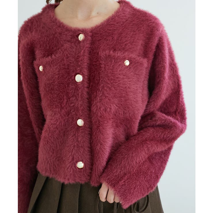 ∞ポケット付きフェザークルーカーデ | MAJESTIC LEGON  | 詳細画像17 