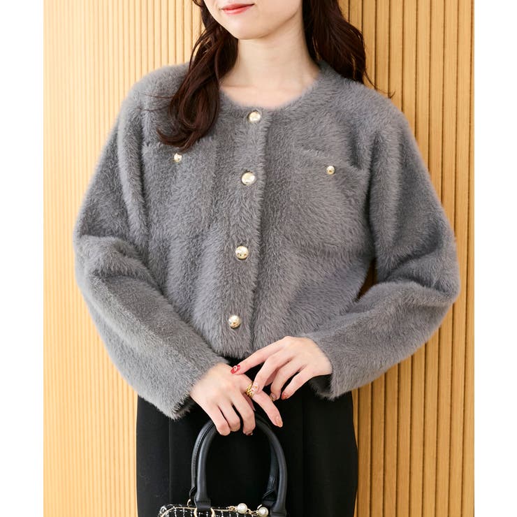 ∞ポケット付きフェザークルーカーデ | MAJESTIC LEGON  | 詳細画像19 