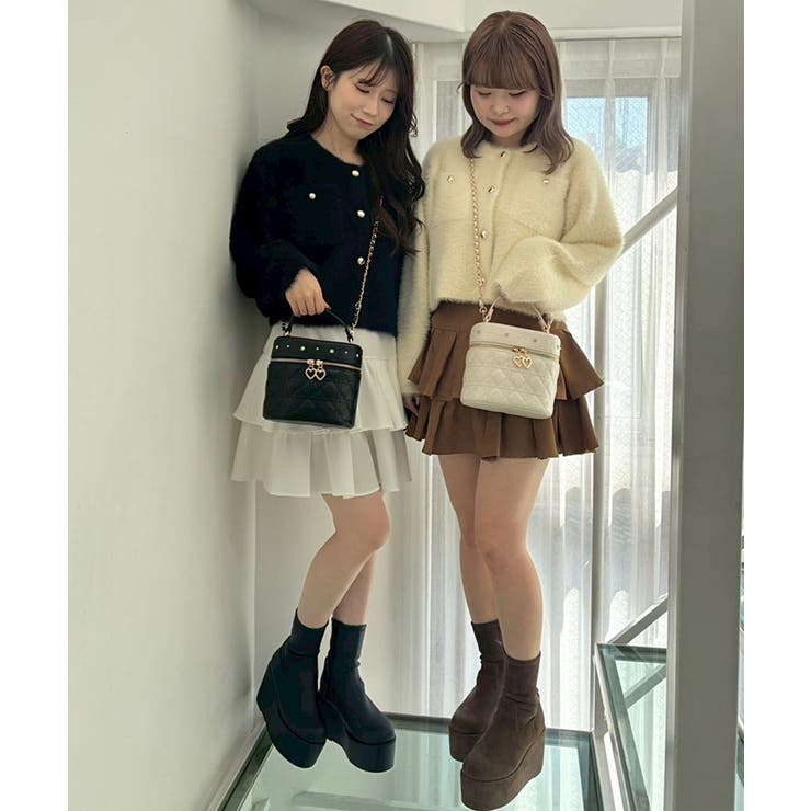 ∞ポケット付きフェザークルーカーデ | MAJESTIC LEGON  | 詳細画像2 