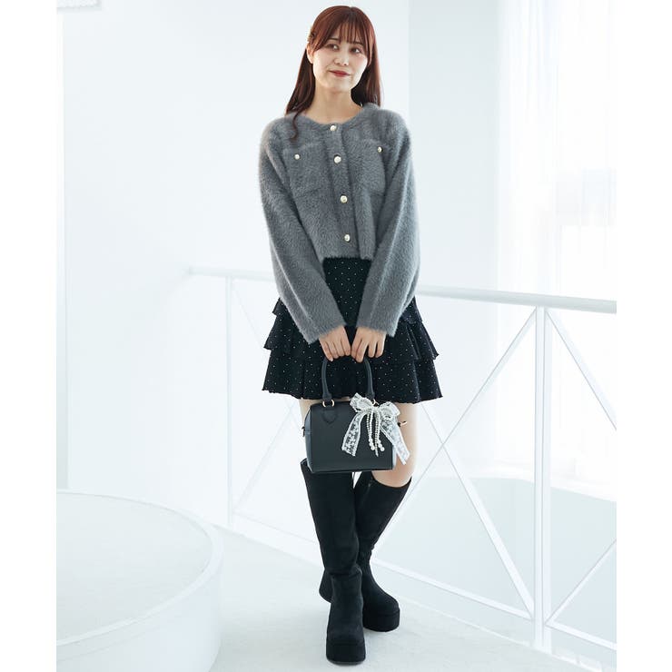 ∞ポケット付きフェザークルーカーデ | MAJESTIC LEGON  | 詳細画像20 