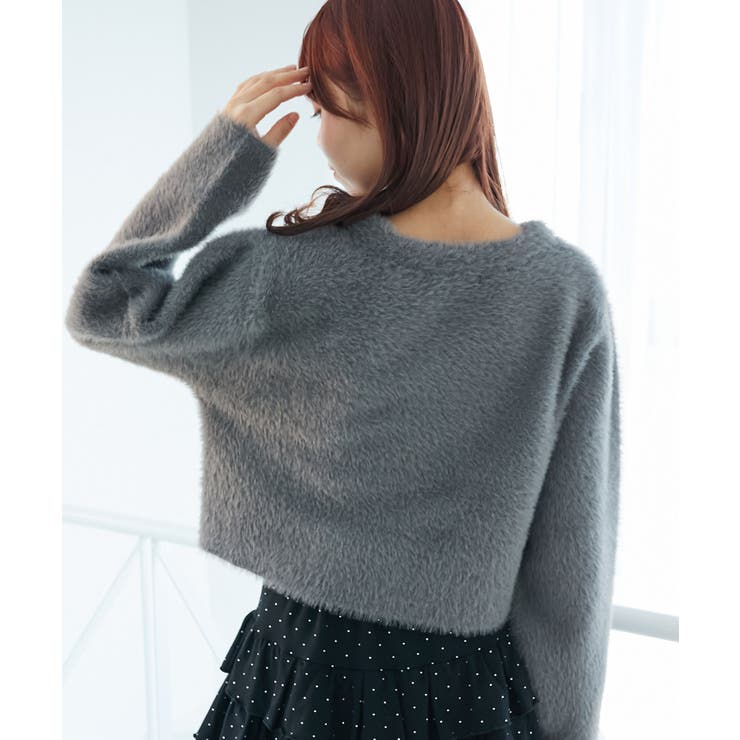 ∞ポケット付きフェザークルーカーデ | MAJESTIC LEGON  | 詳細画像25 