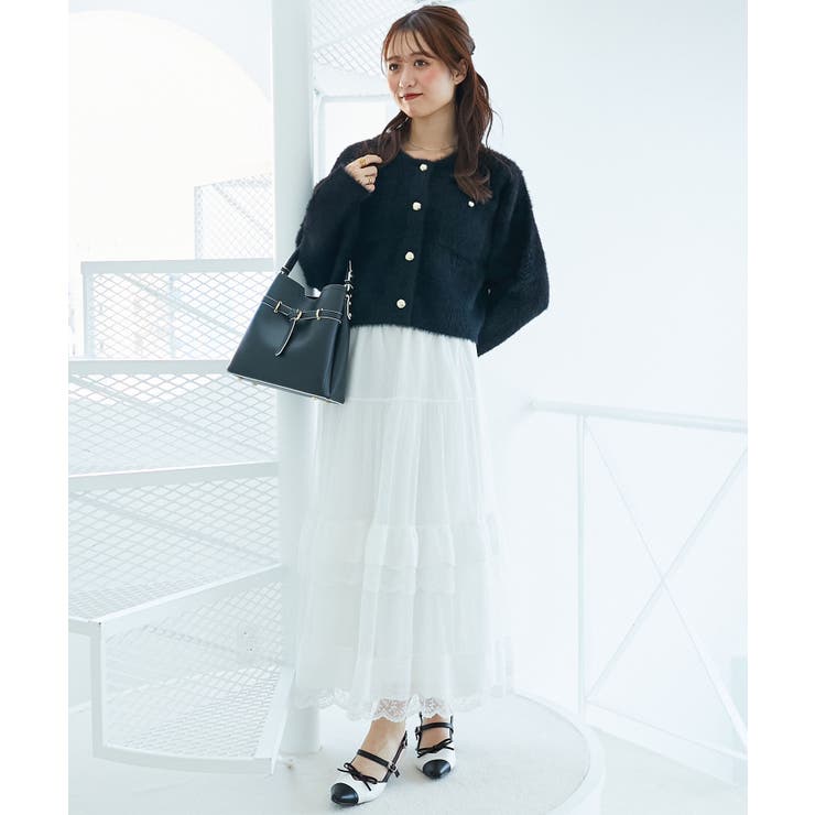 ∞ポケット付きフェザークルーカーデ | MAJESTIC LEGON  | 詳細画像27 