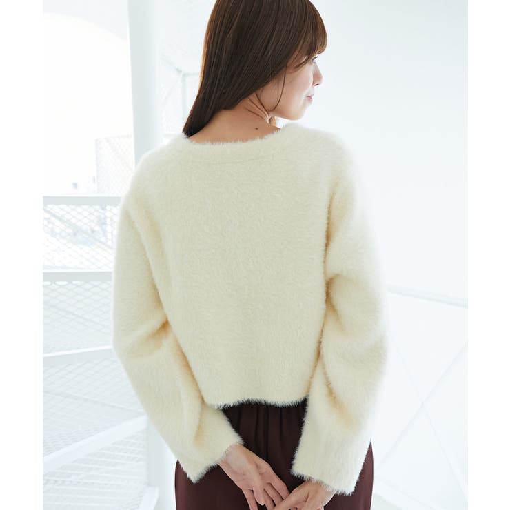 ∞ポケット付きフェザークルーカーデ | MAJESTIC LEGON  | 詳細画像9 