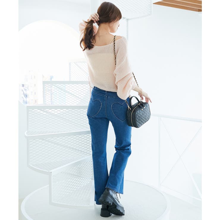 キラキラドロストメッシュニット | MAJESTIC LEGON  | 詳細画像10 