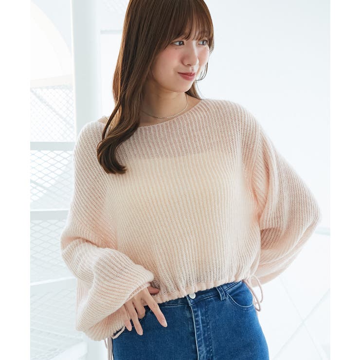 キラキラドロストメッシュニット | MAJESTIC LEGON  | 詳細画像11 