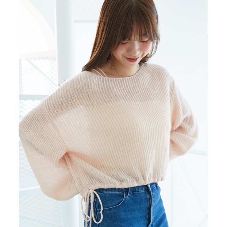 キラキラドロストメッシュニット | MAJESTIC LEGON  | 詳細画像12 