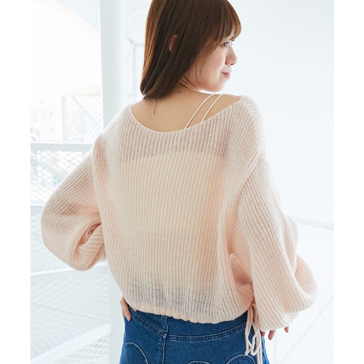 キラキラドロストメッシュニット | MAJESTIC LEGON  | 詳細画像13 