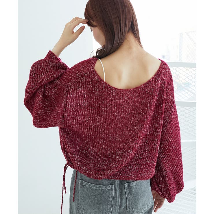 キラキラドロストメッシュニット | MAJESTIC LEGON  | 詳細画像19 