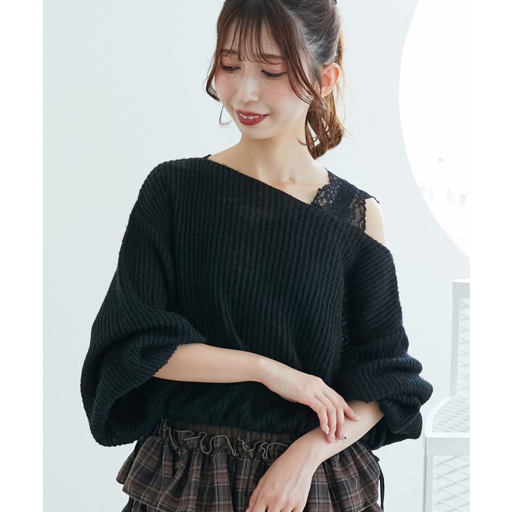 キラキラドロストメッシュニット | MAJESTIC LEGON  | 詳細画像24 