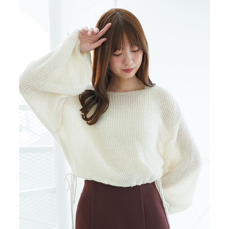 キラキラドロストメッシュニット | MAJESTIC LEGON  | 詳細画像5 