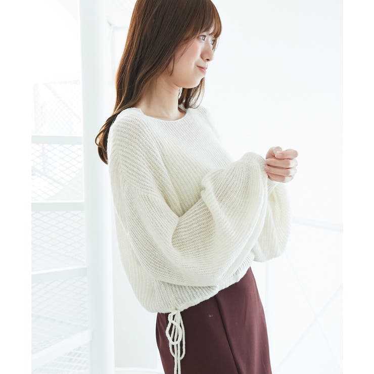 キラキラドロストメッシュニット | MAJESTIC LEGON  | 詳細画像6 