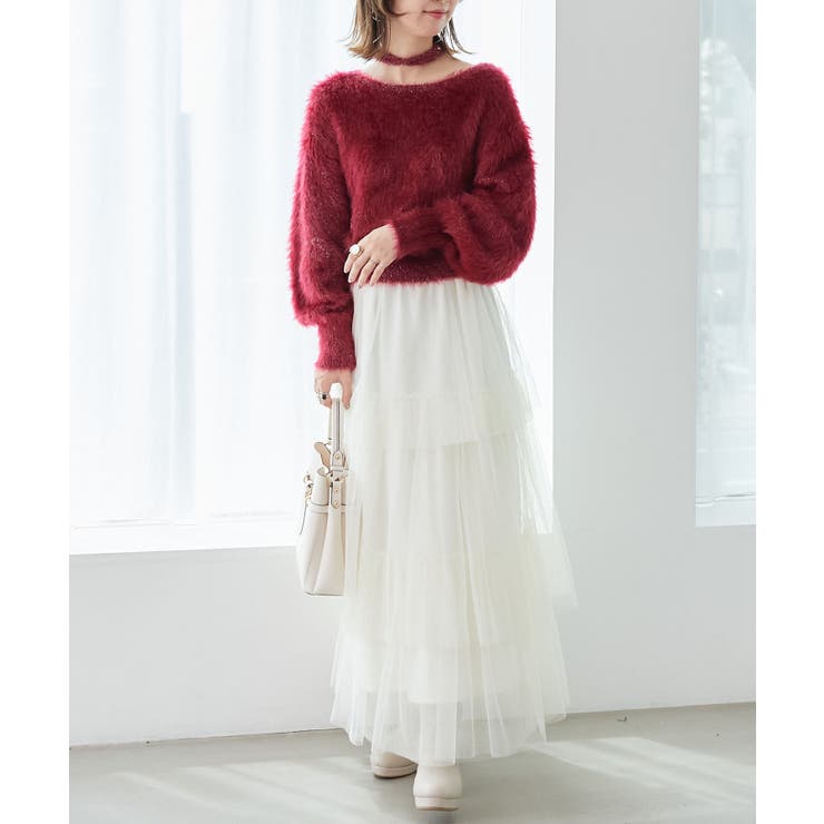 キラメキチョーカーセットシャギーニット | MAJESTIC LEGON  | 詳細画像4 