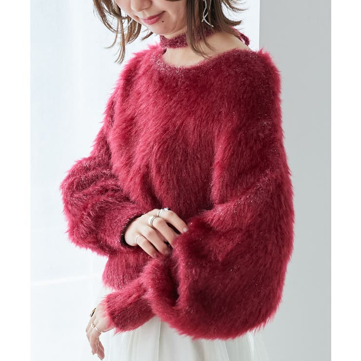 キラメキチョーカーセットシャギーニット | MAJESTIC LEGON  | 詳細画像8 