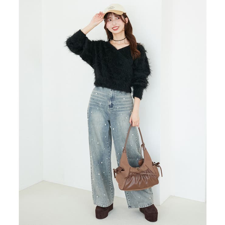 ふわふわカシュクールニット | MAJESTIC LEGON  | 詳細画像24 