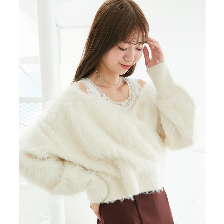 ふわふわカシュクールニット | MAJESTIC LEGON  | 詳細画像6 