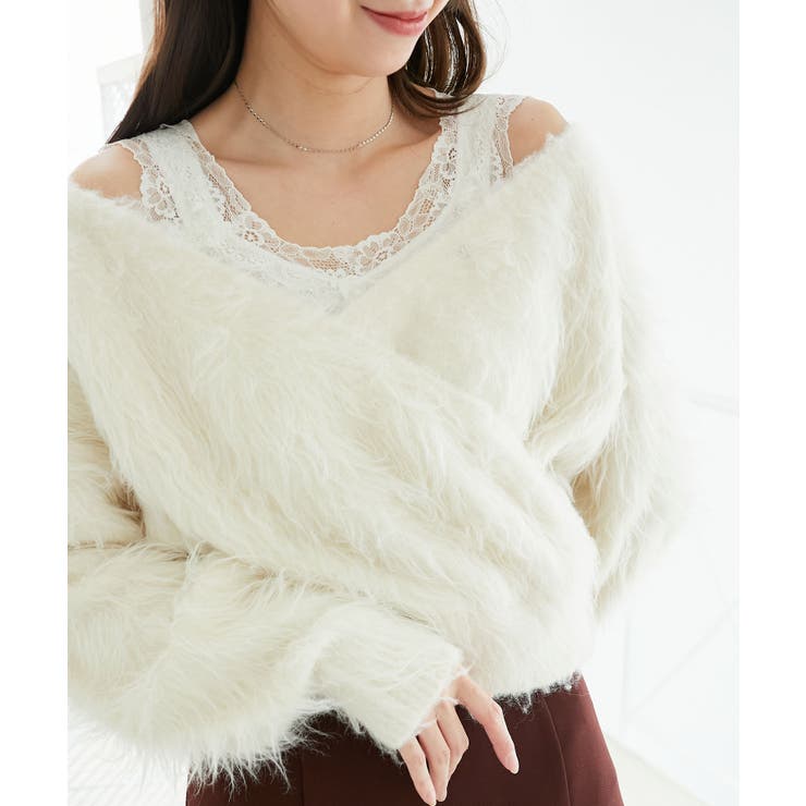 ふわふわカシュクールニット | MAJESTIC LEGON  | 詳細画像8 