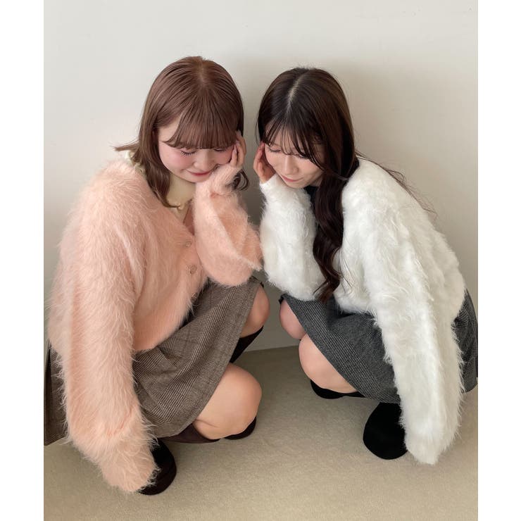 ふわふわVネックショートカーデ | MAJESTIC LEGON  | 詳細画像10 