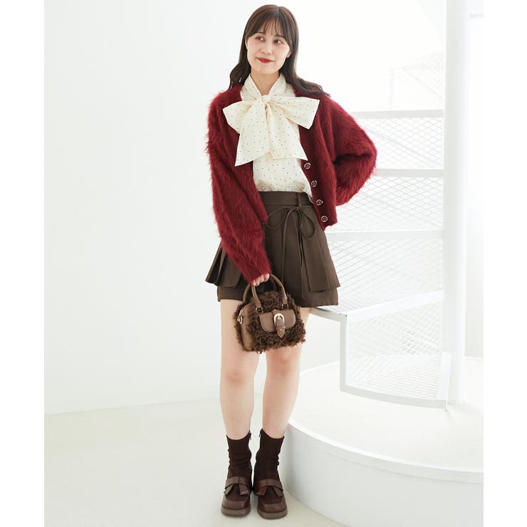 ふわふわVネックショートカーデ | MAJESTIC LEGON  | 詳細画像27 