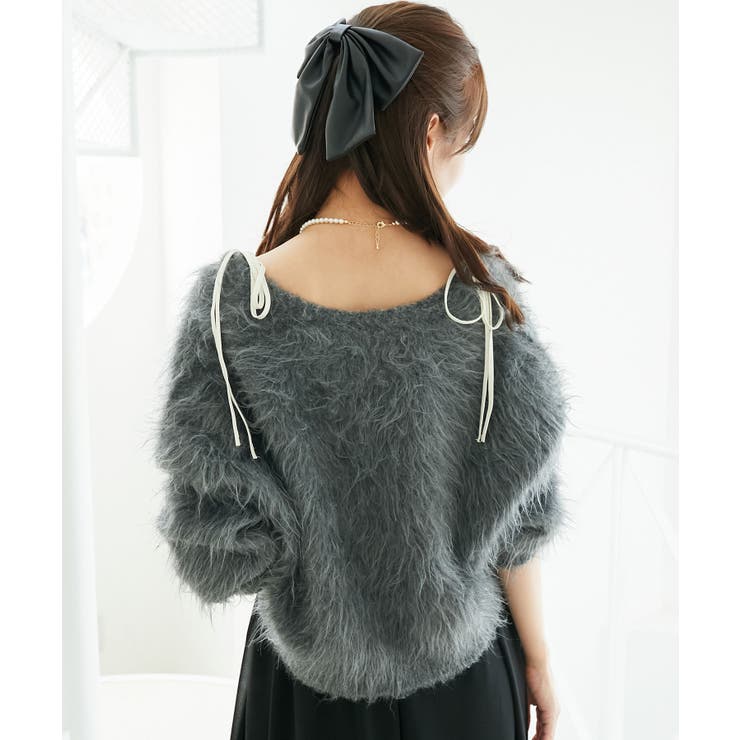 ふわふわVネックショートカーデ | MAJESTIC LEGON  | 詳細画像37 