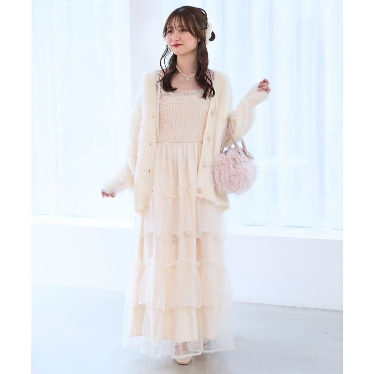 キラメキシャギーミディカーディガン | MAJESTIC LEGON  | 詳細画像1 