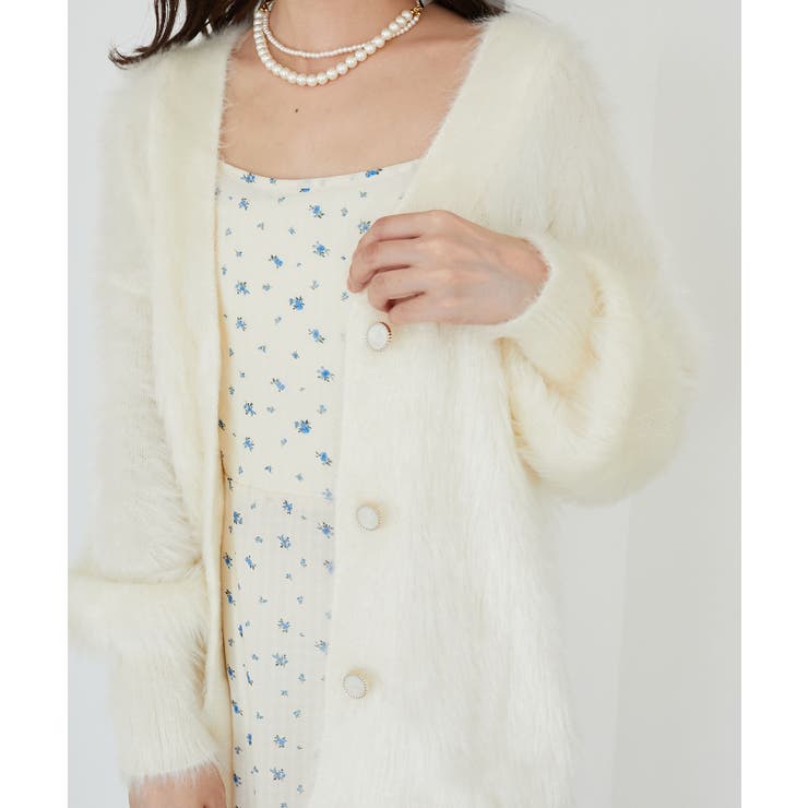 キラメキシャギーミディカーディガン | MAJESTIC LEGON  | 詳細画像12 