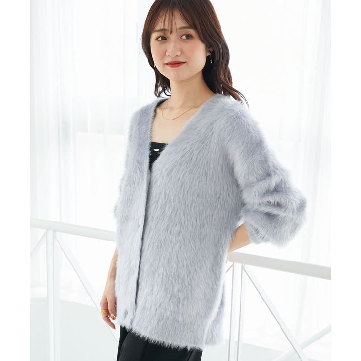 キラメキシャギーミディカーディガン | MAJESTIC LEGON  | 詳細画像27 