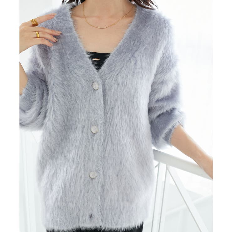 キラメキシャギーミディカーディガン | MAJESTIC LEGON  | 詳細画像29 