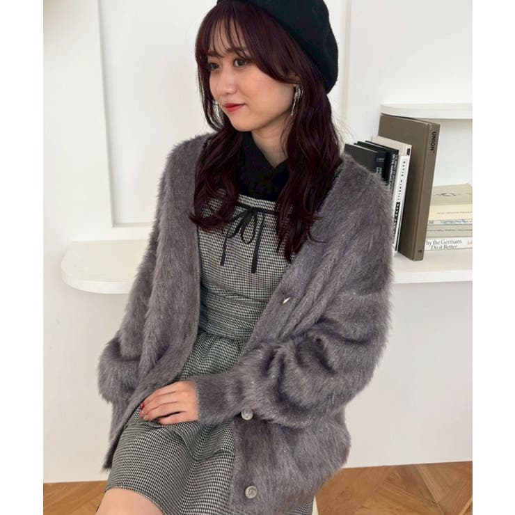 キラメキシャギーミディカーディガン | MAJESTIC LEGON  | 詳細画像30 