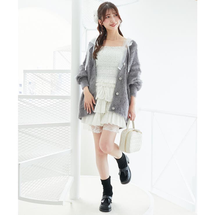 キラメキシャギーミディカーディガン | MAJESTIC LEGON  | 詳細画像32 