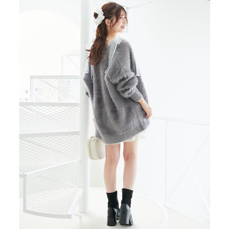 キラメキシャギーミディカーディガン | MAJESTIC LEGON  | 詳細画像34 