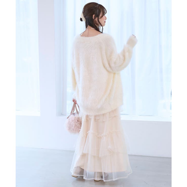 キラメキシャギーミディカーディガン | MAJESTIC LEGON  | 詳細画像4 