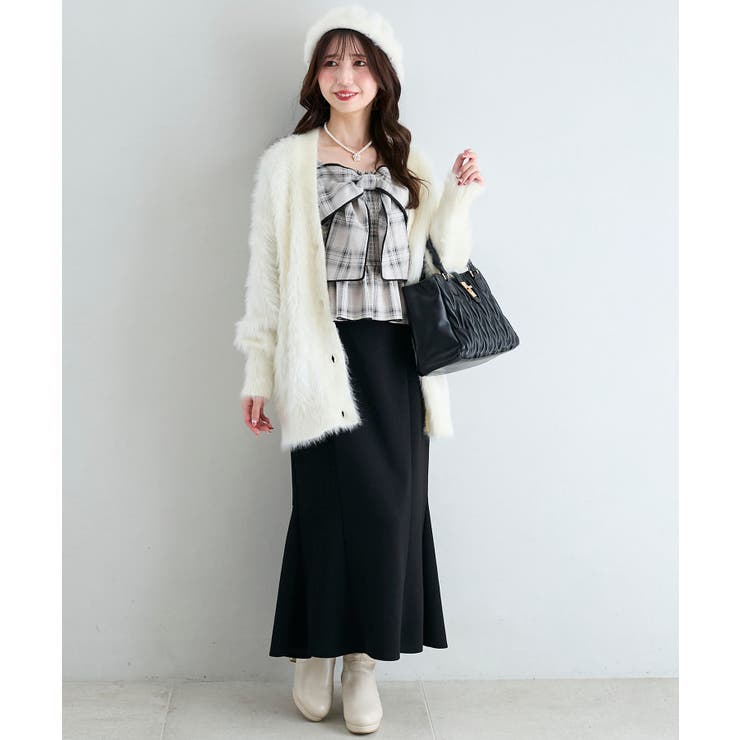 キラメキシャギーミディカーディガン | MAJESTIC LEGON  | 詳細画像5 