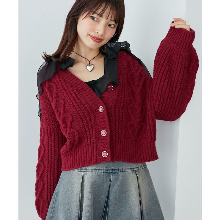 ハートマシュマロモールカーディガン | MAJESTIC LEGON  | 詳細画像29 