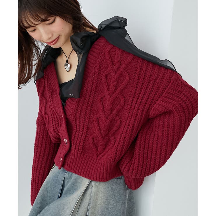 ハートマシュマロモールカーディガン | MAJESTIC LEGON  | 詳細画像30 