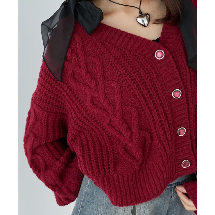 ハートマシュマロモールカーディガン | MAJESTIC LEGON  | 詳細画像32 