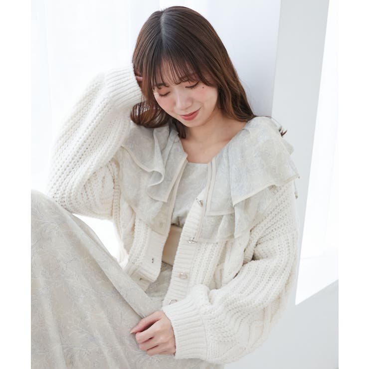 ハートマシュマロモールカーディガン | MAJESTIC LEGON  | 詳細画像6 