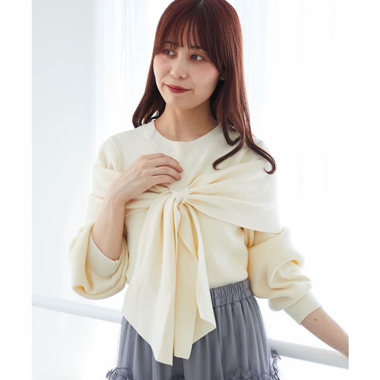 アソートデザインリボンニットトップス | MAJESTIC LEGON  | 詳細画像12 