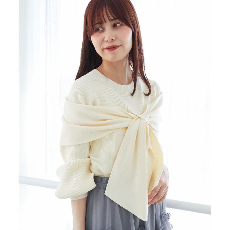 アソートデザインリボンニットトップス | MAJESTIC LEGON  | 詳細画像13 